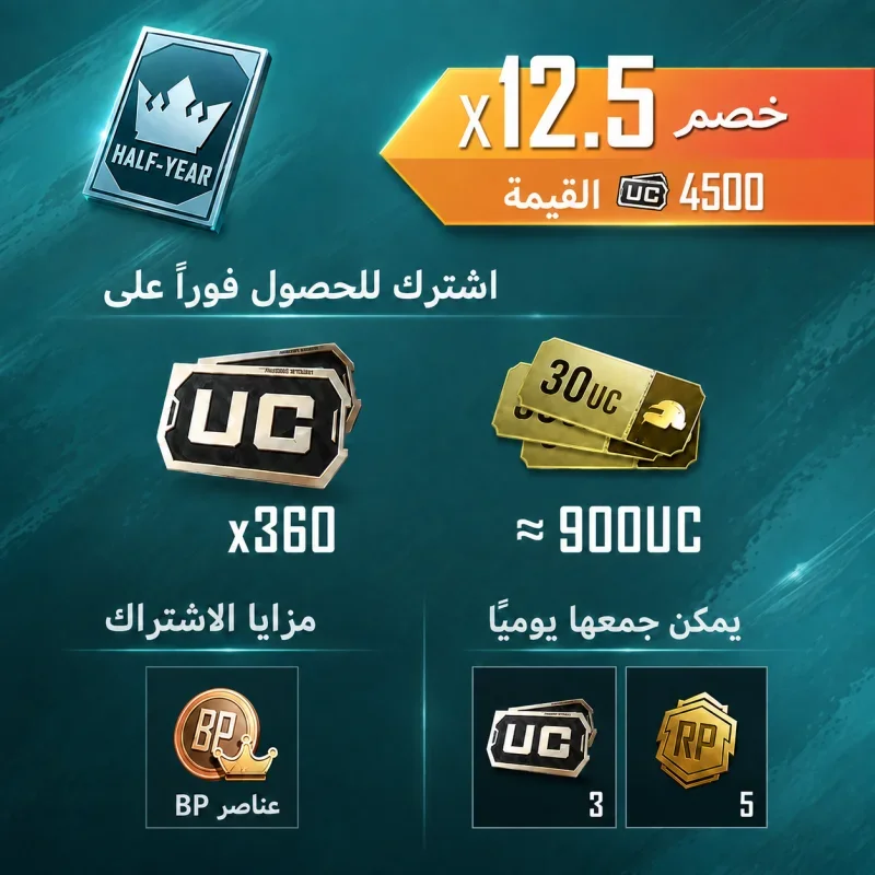 PUBG Mobile - Prime (6 Months)