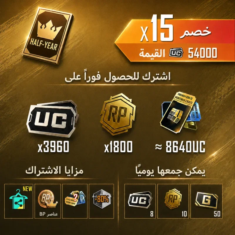 PUBG Mobile - Prime Plus (6 Months)