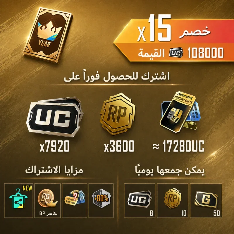 PUBG Mobile - Prime Plus (12 Months)